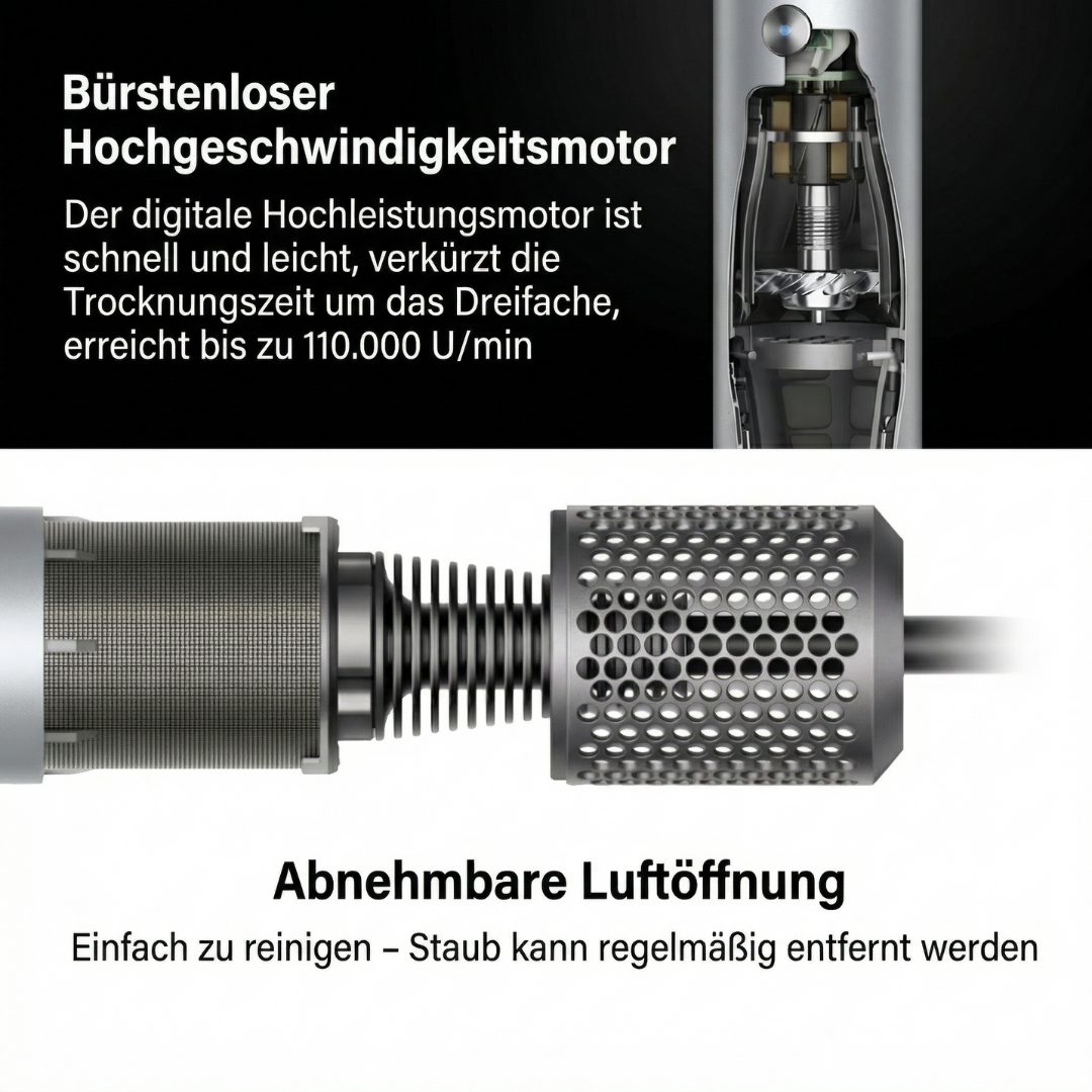 bellair™  AirPro 2.0 5in1 Hochleistungsföhn