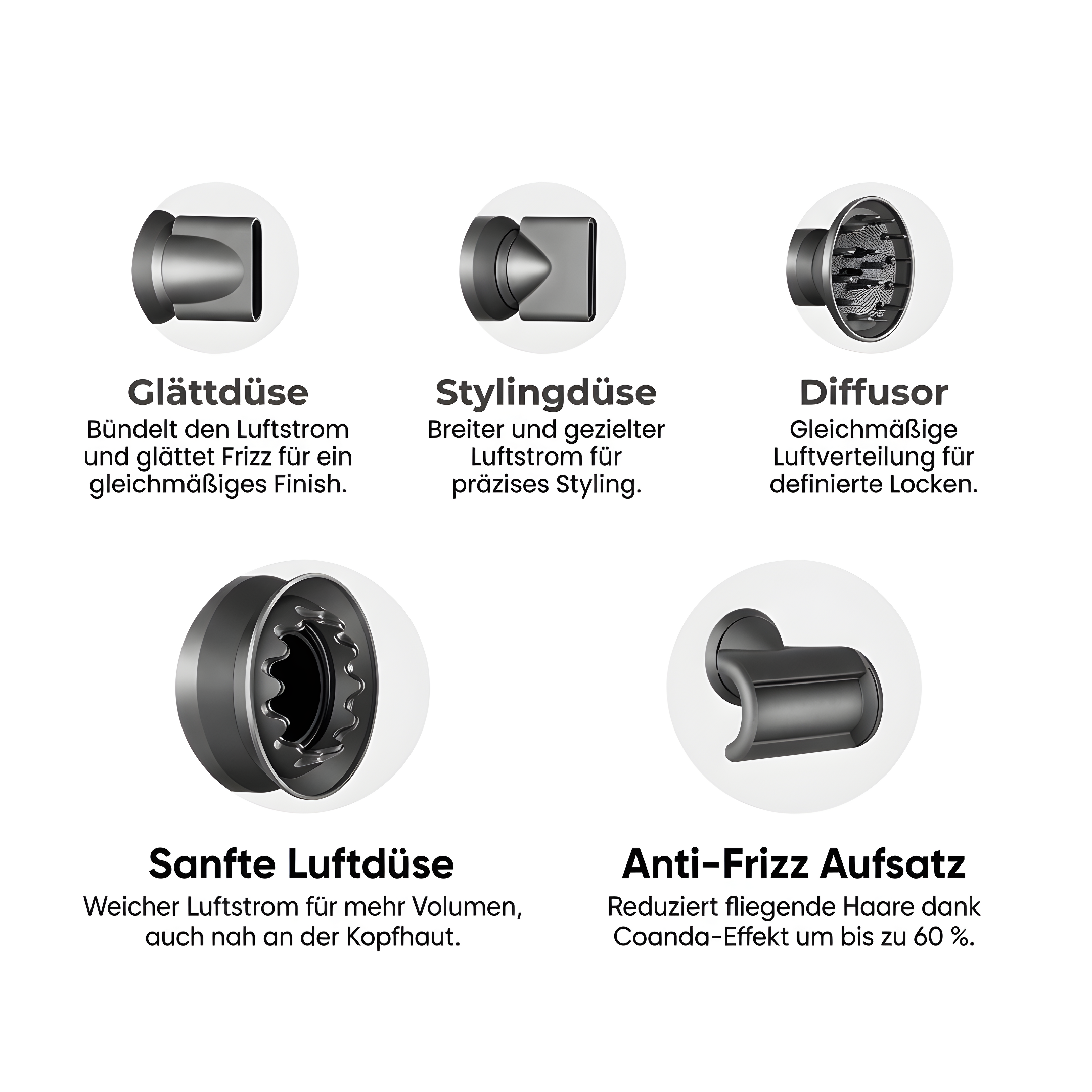 bellair™  AirPro 2.0 5in1 Hochleistungsföhn